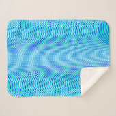 Couverture Sherpa Eau Abstraite moderne Eté Psychedélique Trippy (Devant (Horizontal))