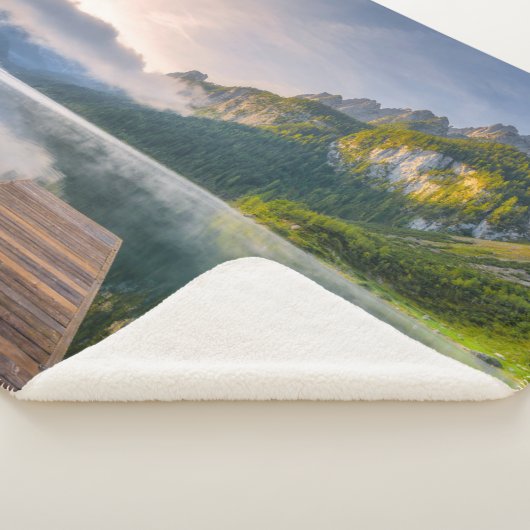 Couverture Sherpa Eau | Azure Alpine Lake, Autriche (3/4)