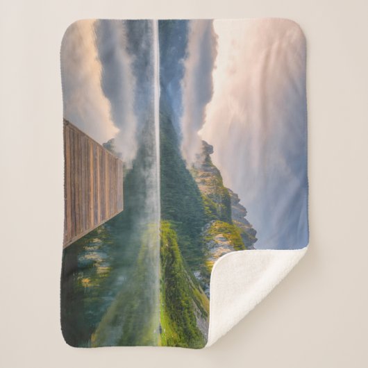 Couverture Sherpa Eau | Azure Alpine Lake, Autriche (Devant)