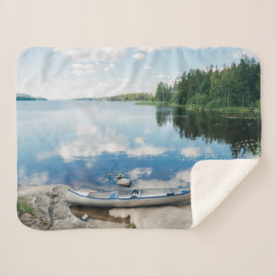 Couverture Sherpa Eau Canot sur le lac Suède