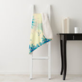 Couverture Sherpa Eau congelée Flocon d'hiver bleu gelé (En situation)