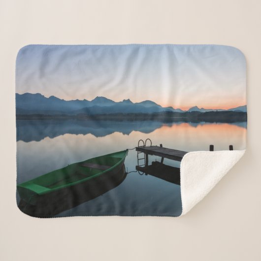 Couverture Sherpa Eau | Lac Hopfen Alpes bavaroises Allemagne (Devant (Horizontal))