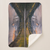 Couverture Sherpa Eau | Maroon Bells Colorado (Devant)