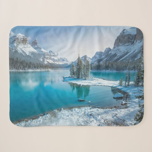Couverture Sherpa Eau | Parc national Winter Jasper, Canada (Devant (Horizontal))