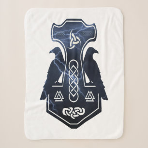 Couverture Sherpa Éclair Boulon Thor's Hammer