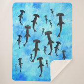 Couverture Sherpa École de requins à tête de marteau à Silhouette (Devant)