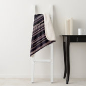 Couverture Sherpa Écran TV rayé avec pixels cassés. Fu Abstrait (En situation)