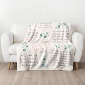 Couverture Sherpa Écritures de guérison douillette Prière I Christia