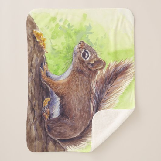 Couverture Sherpa Écureuil (Devant)