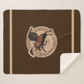 Couverture Sherpa Écusson d'aviation Flying Moose (Devant (Horizontal))