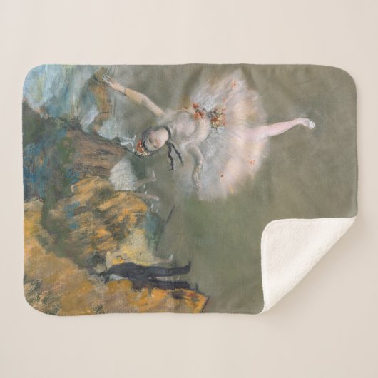Couverture Sherpa Edgar Degas | L'étoile ou la danseuse sur scène (Devant (Horizontal))