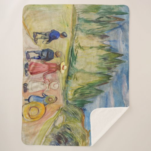 Couverture Sherpa Edvard Munch - La forêt Fairytale (Devant)