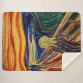Couverture Sherpa Edvard Munch - Le cri 1910 (Devant (Horizontal))
