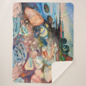 Couverture Sherpa Edvard Munch - Rive avec Maison Rouge (Devant)