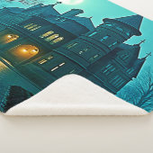 Couverture Sherpa Eerie Victorian Mansion Lune (3/4)