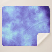 Couverture Sherpa Effet nuage de tempête bleue Sherpa Blanket (Devant (Horizontal))
