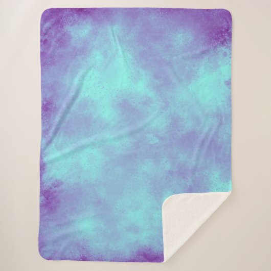 Couverture Sherpa Effet nuage tempête violette Sherpa Blanket (Devant)
