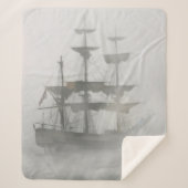 Couverture Sherpa Éffrayant Hauné Pirate Ship Grey (Devant)