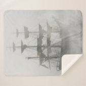 Couverture Sherpa Éffrayant Hauné Pirate Ship Grey (Devant (Horizontal))