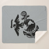 Couverture Sherpa EGA à une couleur - Noir (Devant (Horizontal))