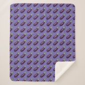Couverture Sherpa Eggplant Emoji (Devant)