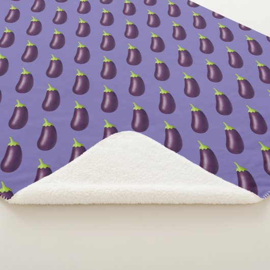 Couverture Sherpa Eggplant Emoji (3/4)