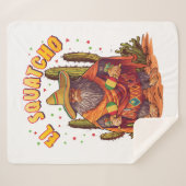 Couverture Sherpa El Squatcho Bigfoot avec Maraca, Sombrero et Ponc (Devant (Horizontal))
