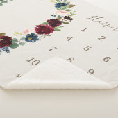 Couverture Sherpa Élégance d'automne Jalon de bébé (3/4)