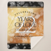 Couverture Sherpa Élégant 22e anniversaire de Mariage de cuivre (Devant)