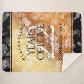 Couverture Sherpa Élégant 22e anniversaire de Mariage de cuivre (Devant (Horizontal))