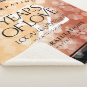 Couverture Sherpa Élégant 32ème anniversaire de Mariage de bronze (3/4)