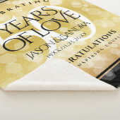 Couverture Sherpa Élégant 50e anniversaire de Mariage d'or (3/4)