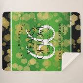 Couverture Sherpa Élégant 66ème anniversaire de Mariage Titanite (Devant (Horizontal))