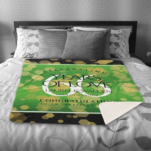 Couverture Sherpa Élégant 66ème anniversaire de Mariage Titanite