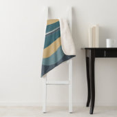 Couverture Sherpa Élégant bracelet en marbre Abstrait en Turquoise e (En situation)