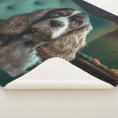 Couverture Sherpa Elégant Cocker Spaniel Classic Portrait Design (3/4)