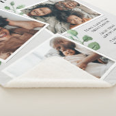 Couverture Sherpa Elégant Collage Photo Citation Grandma Grandchild (3/4)