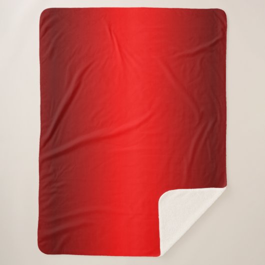 Couverture Sherpa Élégant dégradé rouge (Devant)