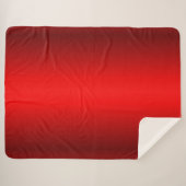 Couverture Sherpa Élégant dégradé rouge (Devant (Horizontal))