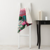 Couverture Sherpa Élégant Flamant rose tropical-70852 (En situation)