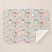 Couverture Sherpa Elegant Floral Seamless Pattern – Sophisticated (Devant (Horizontal))