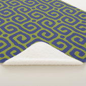 Couverture Sherpa Elegant Green &blue Abstract pattern (3/4)