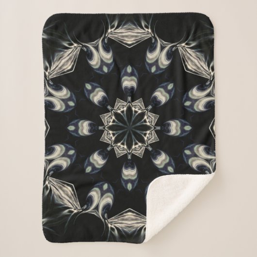 Couverture Sherpa Elégant Mandala (Devant)