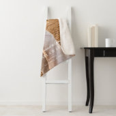 Couverture Sherpa Élégant mariage personnalisé photo mariée et nom d (En situation)