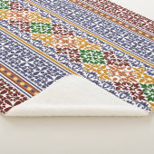 Couverture Sherpa élégant motif ethnique (3/4)