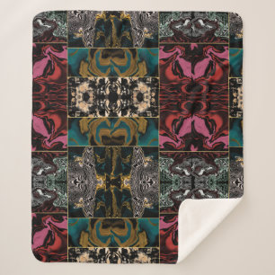 Couverture Sherpa Élégant Motif MARBRE Abstrait