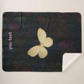 Couverture Sherpa Élégant Papillon Sherpa Blanket (Devant (Horizontal))