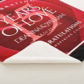 Couverture Sherpa Élégante fête du 15e anniversaire du Mariage Rose (3/4)