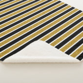 Couverture Sherpa Elégante Parties scintillant d'or Faux (3/4)