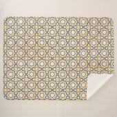 Couverture Sherpa Élégante Sherpa géométrique rose-Clou (Devant (Horizontal))